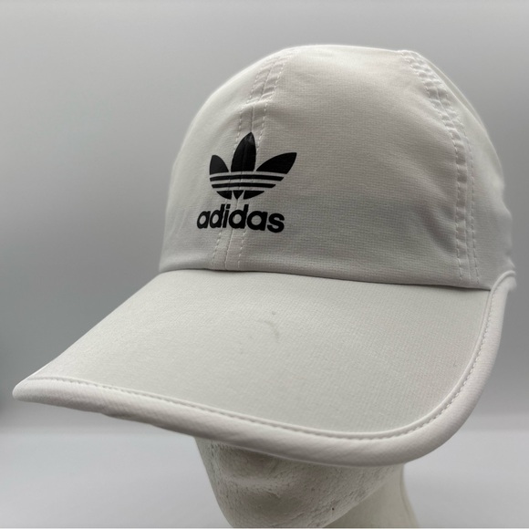 Adidas Originals Women’s Original Relaxed Black/White Nylon StrapBack Hat OSFM - Picture 2 of 16